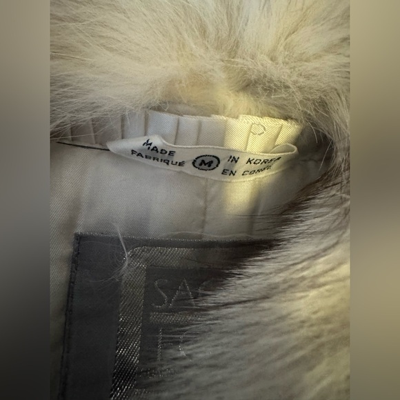 SOLD!!!!!Genuine Saga blue Fox fur Luxurious Fur Coat - Picture 13 of 16